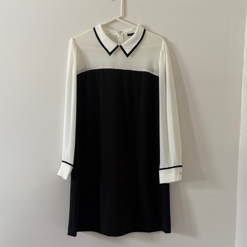 Tommy Hilfiger Monochrome Long Sleeve Dress